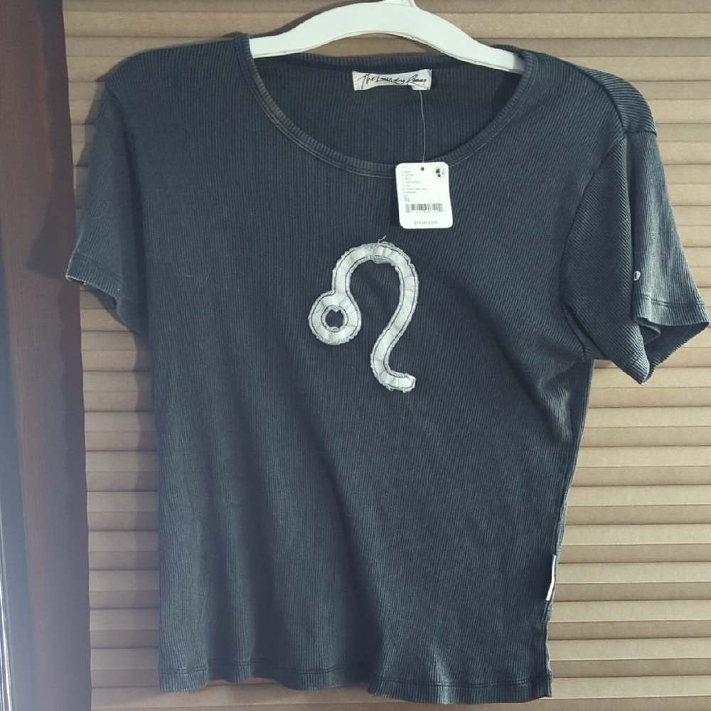 Free People The Laundry Room Stretchy Baby Tee Nwt XL